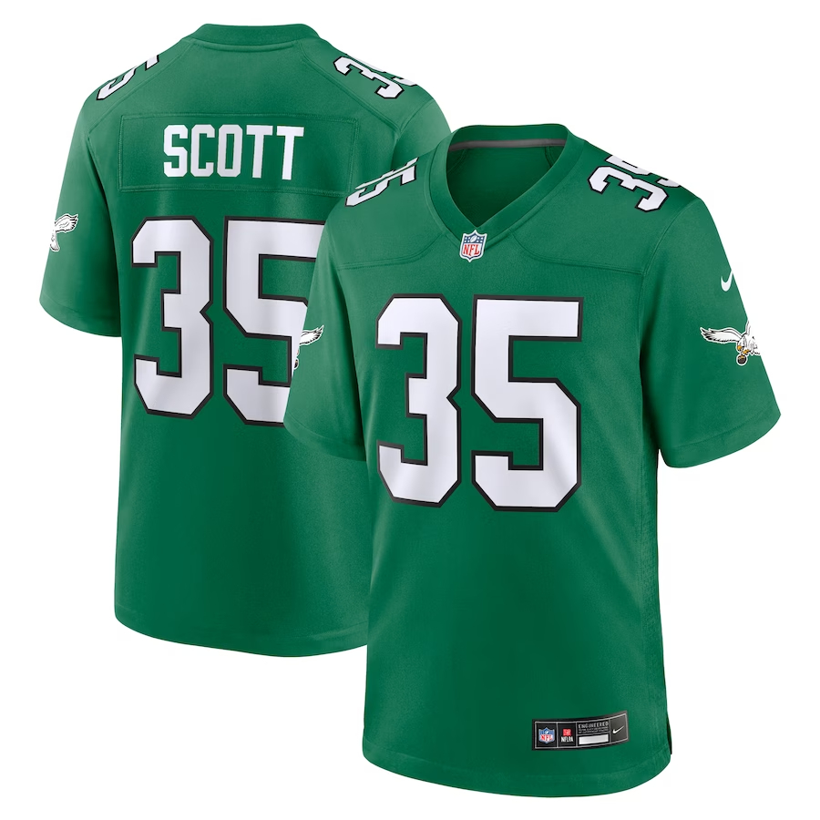 Nike Boston Scott Philadelphia Eagles Kelly Green Alternate Game Jersey