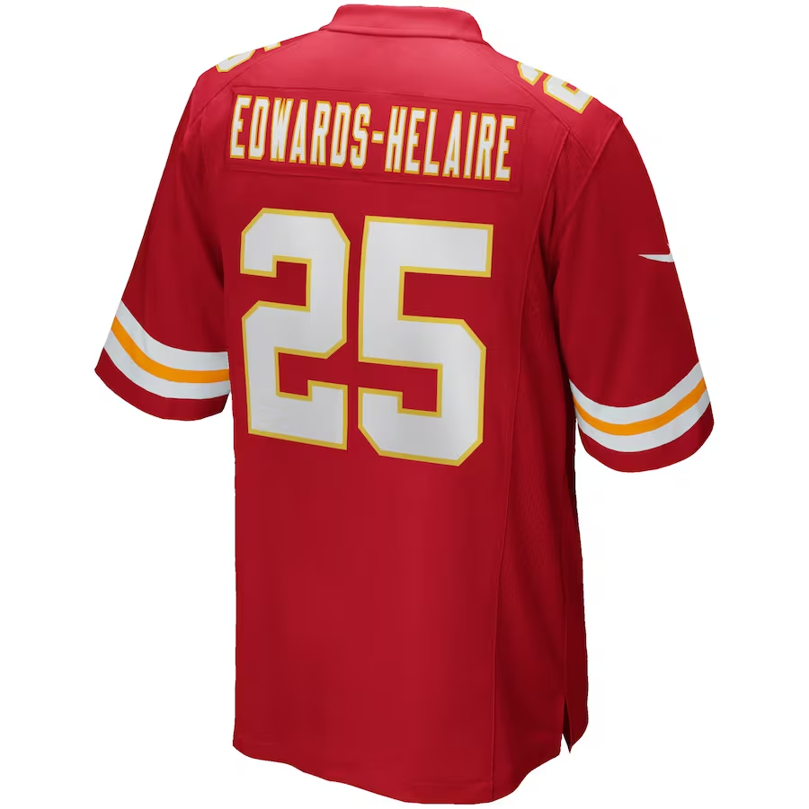 Nike Clyde Edwards-Helaire Kansas City Chiefs Red Player Game Jersey