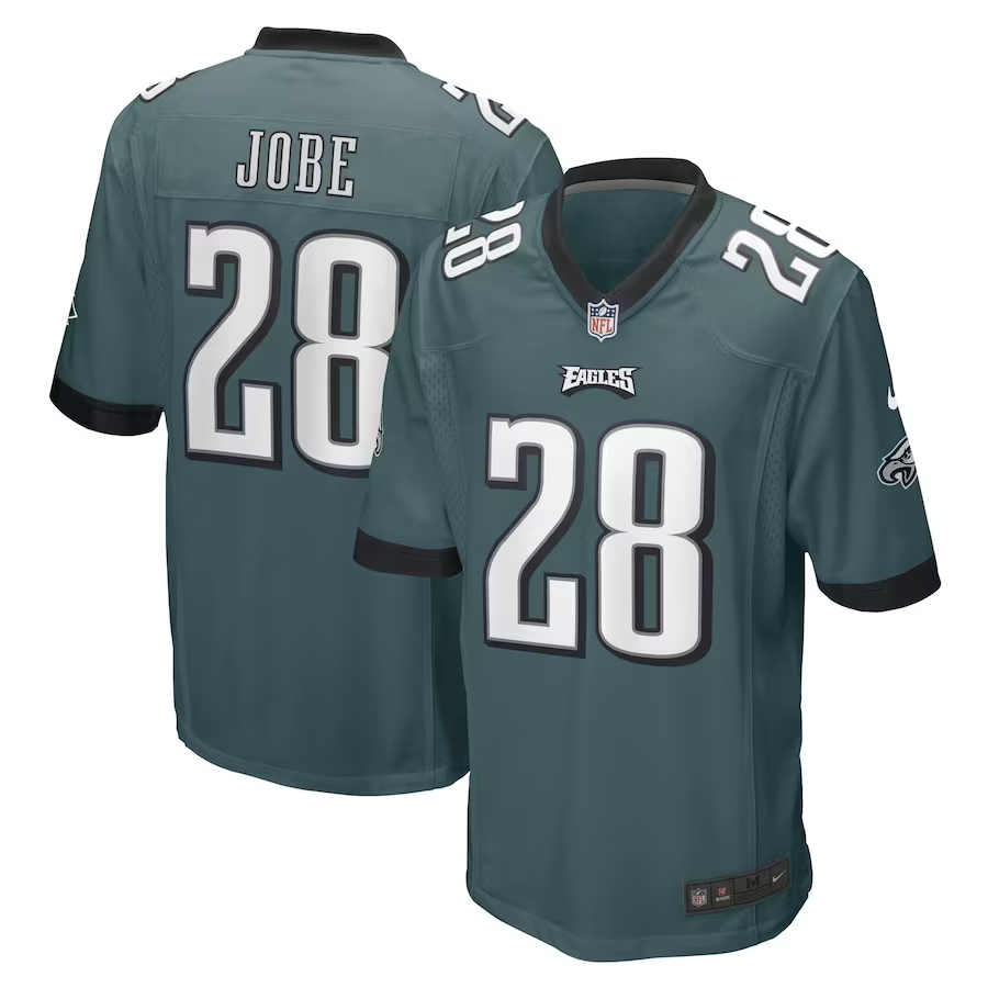 Nike Josh Jobe Philadelphia Eagles Midnight Green Game Player Jersey