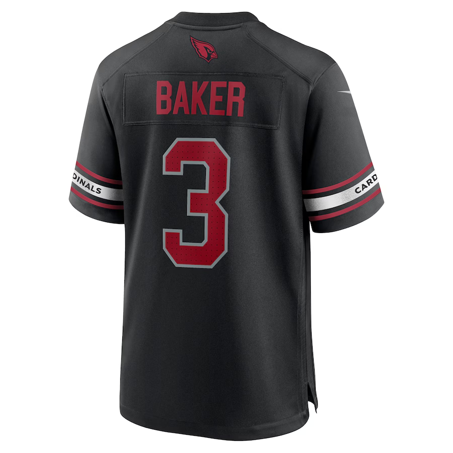 Nike Budda Baker Arizona Cardinals Black Game Jersey