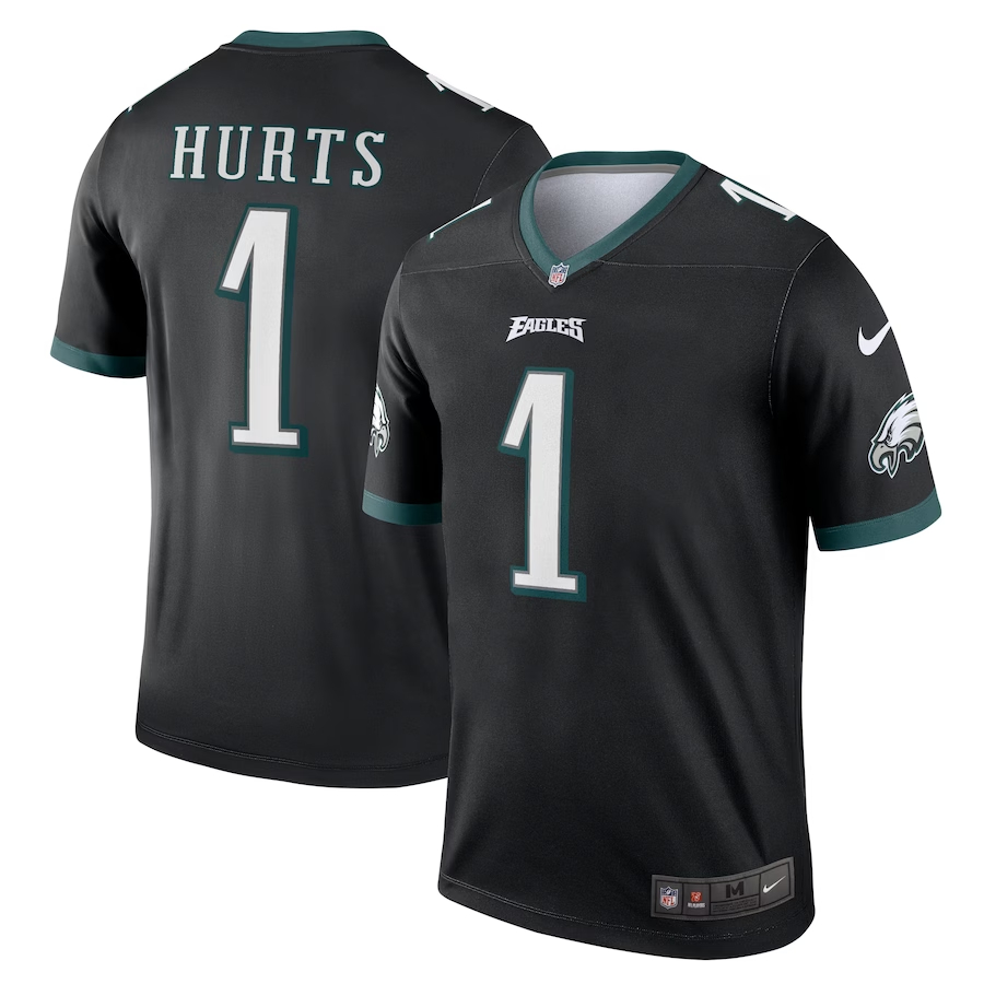 Nike Jalen Hurts Philadelphia Eagles Black Legend Jersey