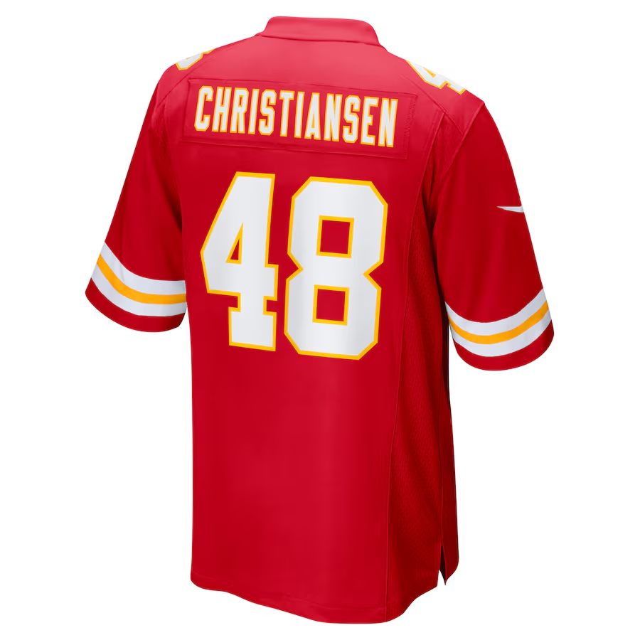 Nike Cole Christiansen Kansas City Chiefs Red Game Player Jersey