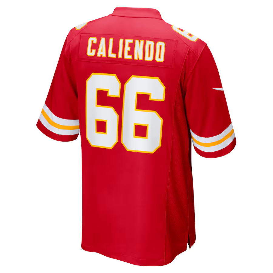 Nike Mike Caliendo Kansas City Chiefs Red Game Player Jersey