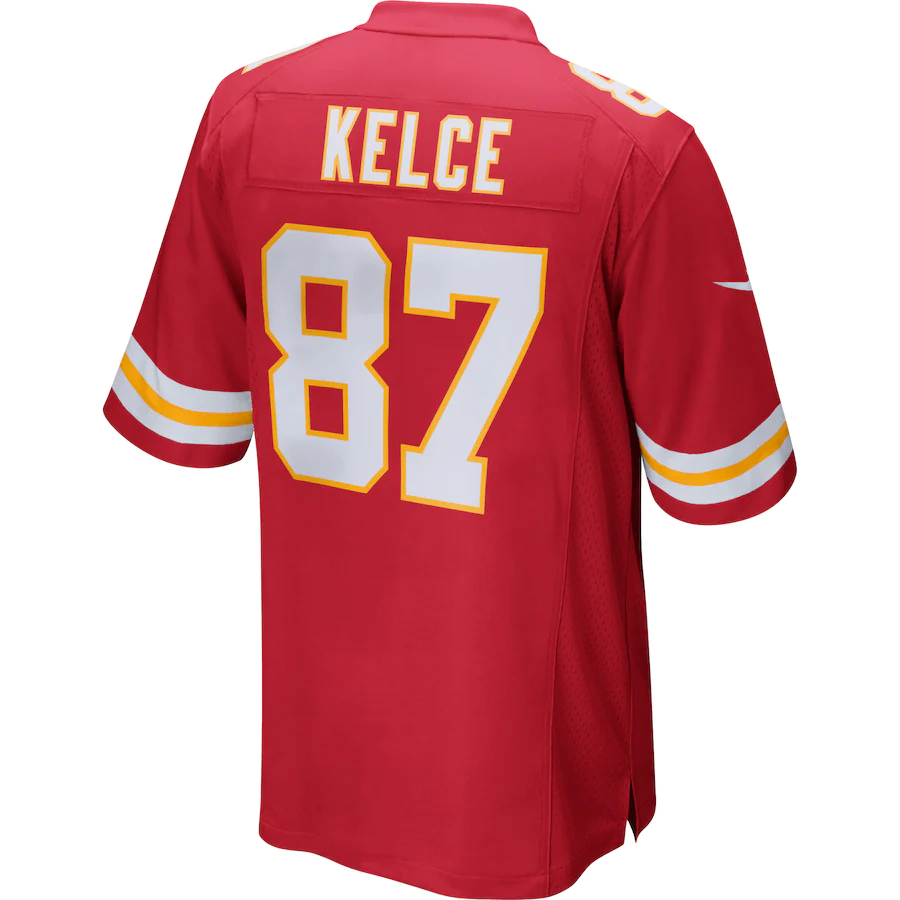 Nike Travis Kelce Kansas City Chiefs Red Game Jersey