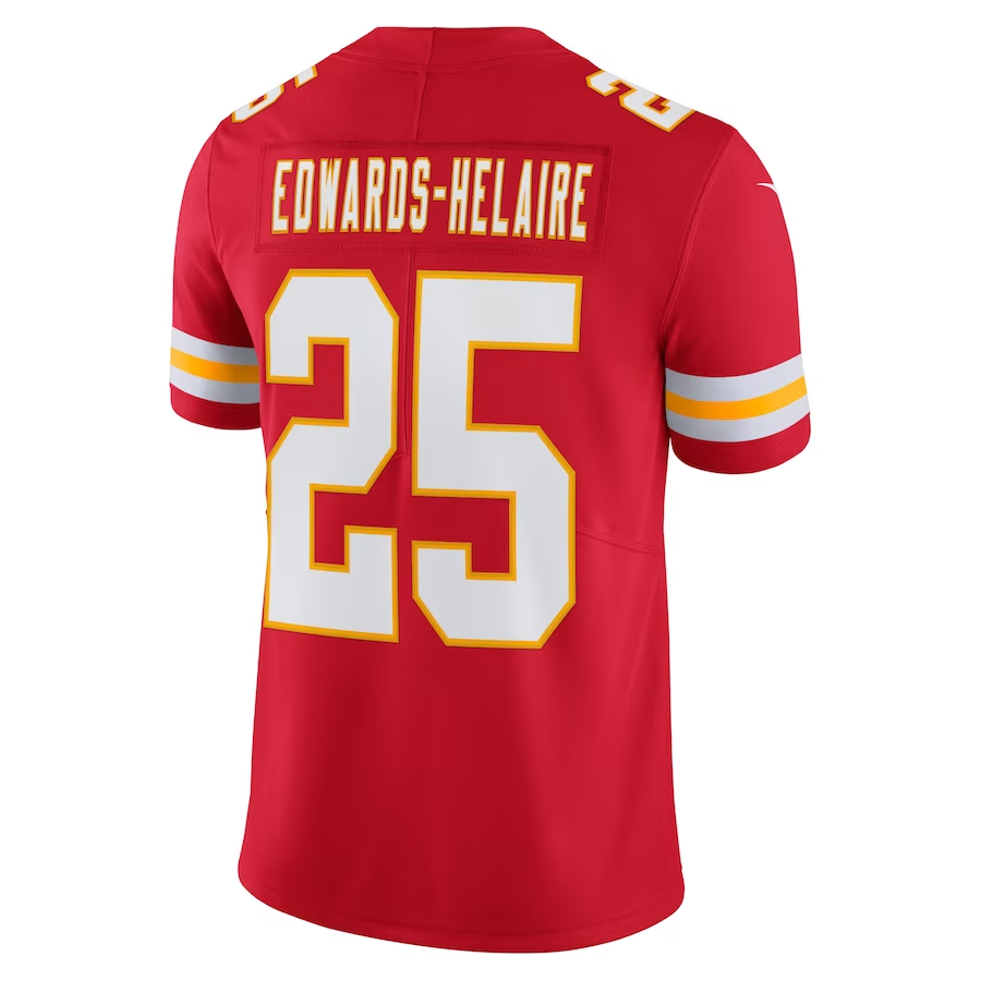 Nike Clyde Edwards-Helaire Kansas City Chiefs Red Vapor Limited Jersey