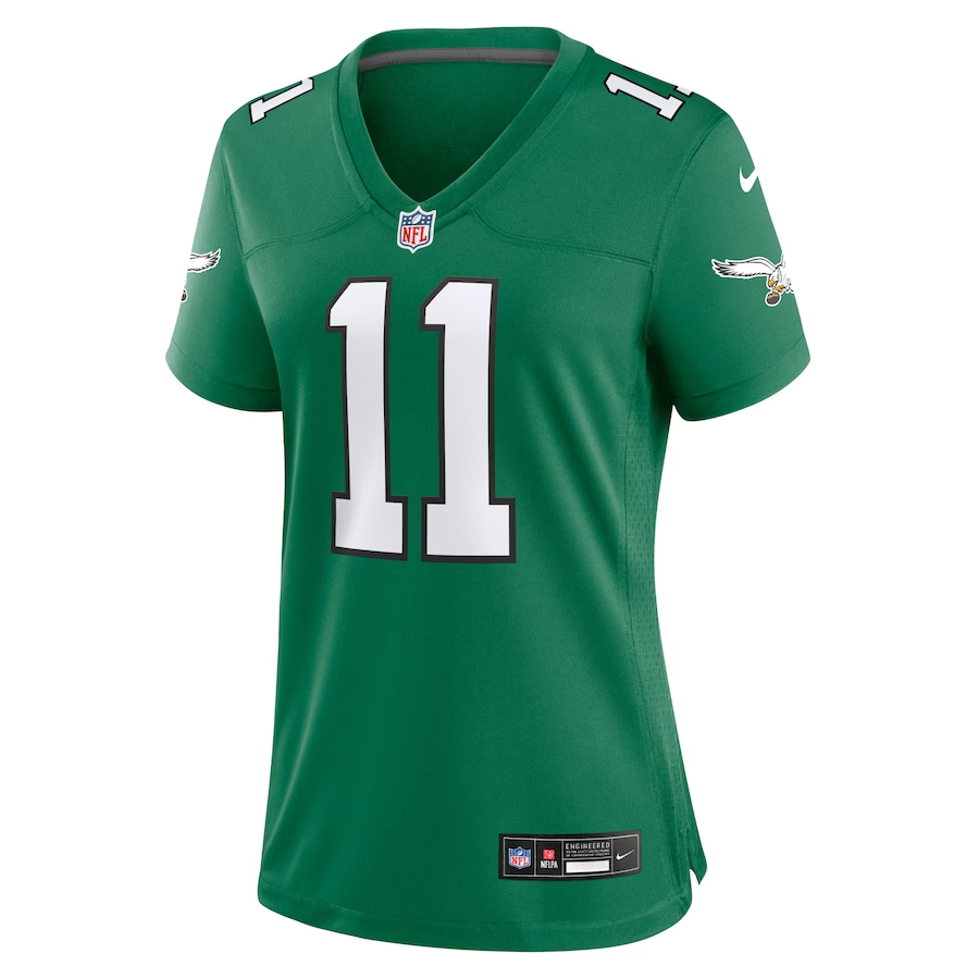 Nike A.J. Brown Philadelphia Eagles Women's Kelly Green Player Jersey