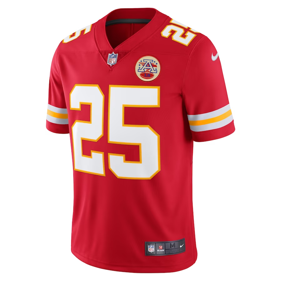 Nike Clyde Edwards-Helaire Kansas City Chiefs Red Vapor Limited Jersey