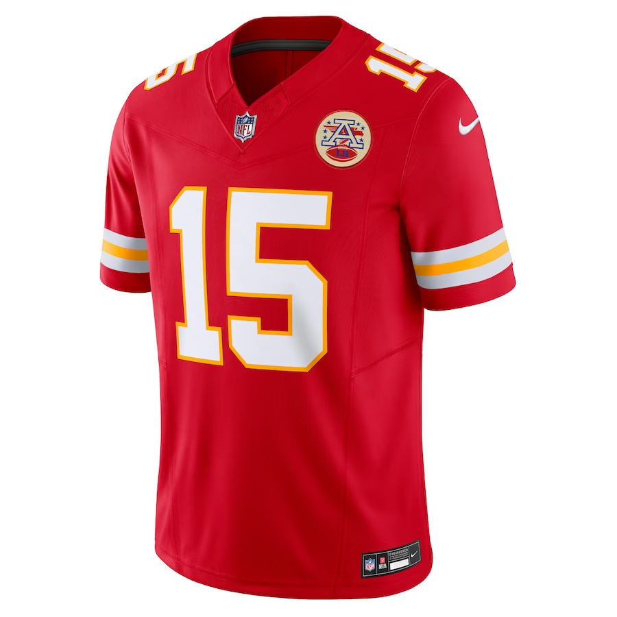 Nike Patrick Mahomes Kansas City Chiefs Red Vapor F.U.S.E. Limited Jersey