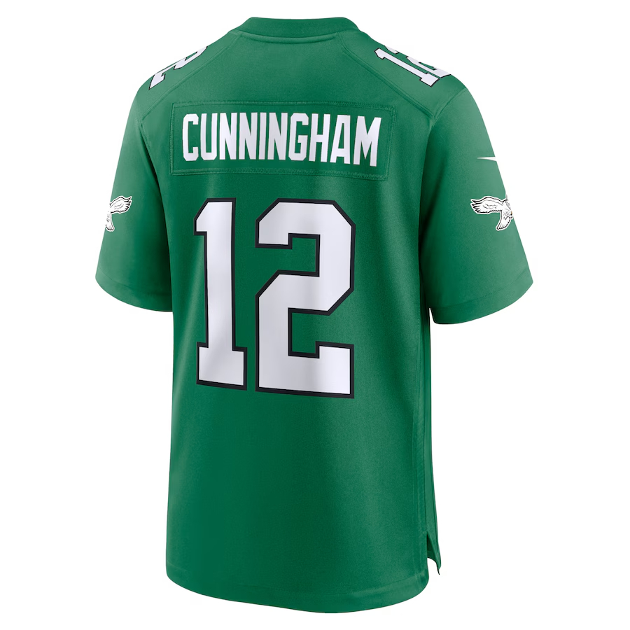 Nike Randall Cunningham Philadelphia Eagles Kelly Green Alternate Retired Player Game Jersey