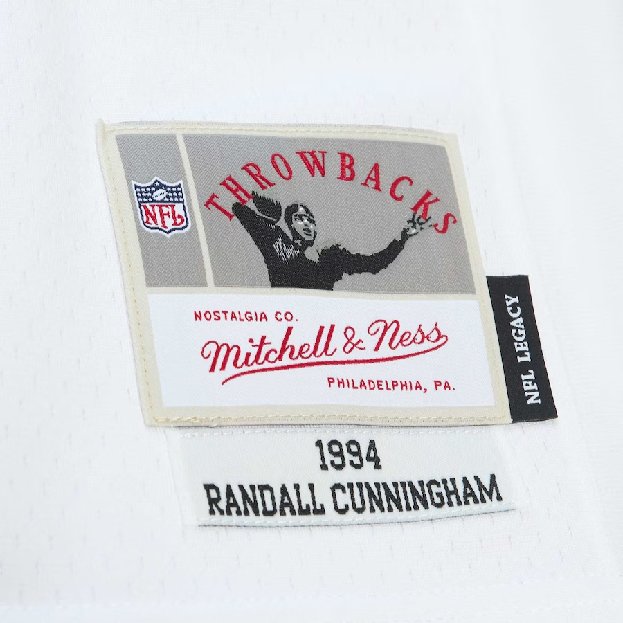 Mitchell & Ness Randall Cunningham Philadelphia Eagles White Legacy Replica Jersey