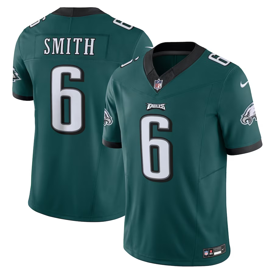 Nike DeVonta Smith Philadelphia Eagles Green Vapor F.U.S.E. Limited Jersey