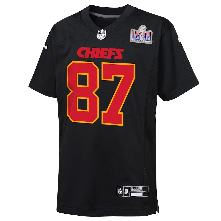 Nike Travis Kelce Kansas City Chiefs Youth Black S