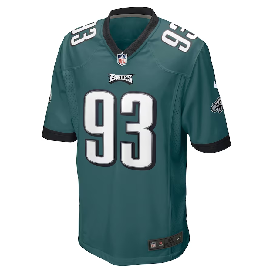 Nike Milton Williams Philadelphia Eagles Midnight Green Game Jersey