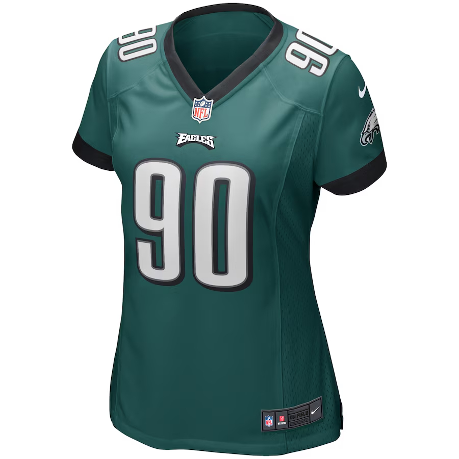 Nike Mike Golic Philadelphia Eagles Women's Midnight Green Game Retired Player Jersey