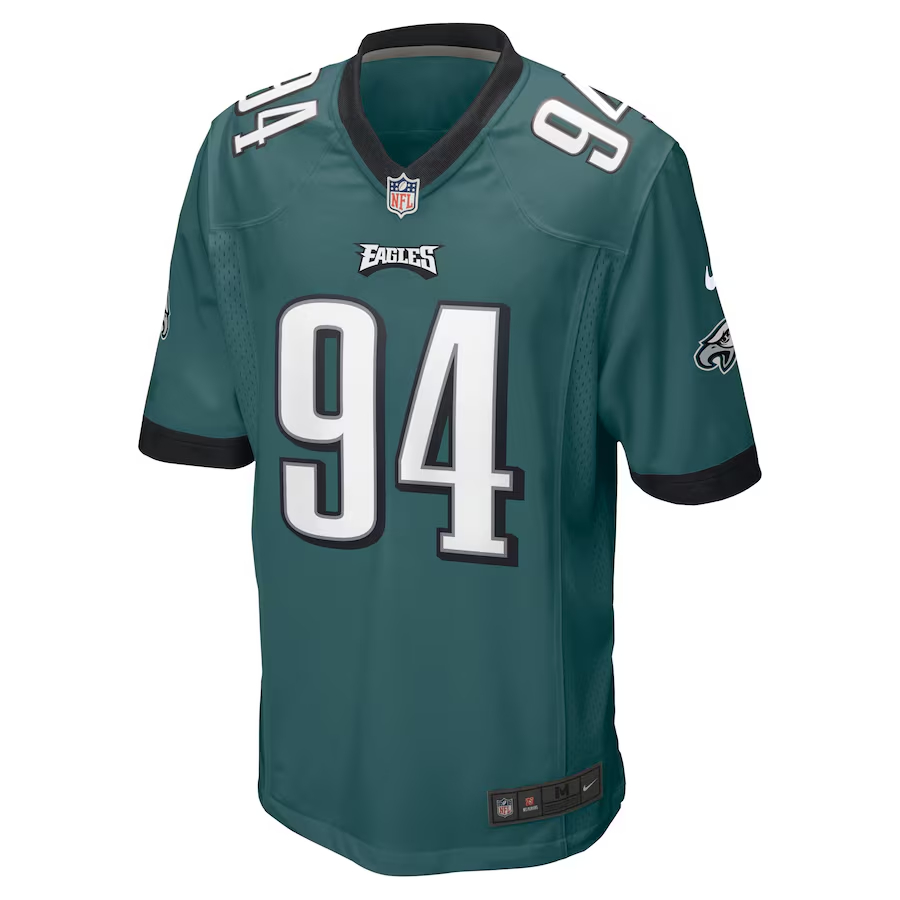 Nike Josh Sweat Philadelphia Eagles Midnight Green Game Jersey