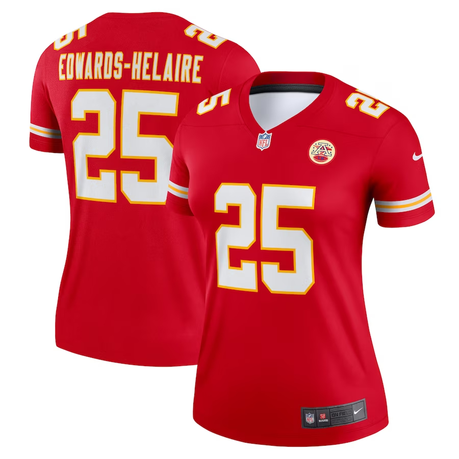Nike Clyde Edwards-Helaire Kansas City Chiefs Women's Red Legend Jersey