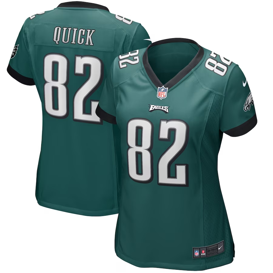 Nike Mike Quick Philadelphia Eagles Women's Midnight Green Game Retired Player Jersey