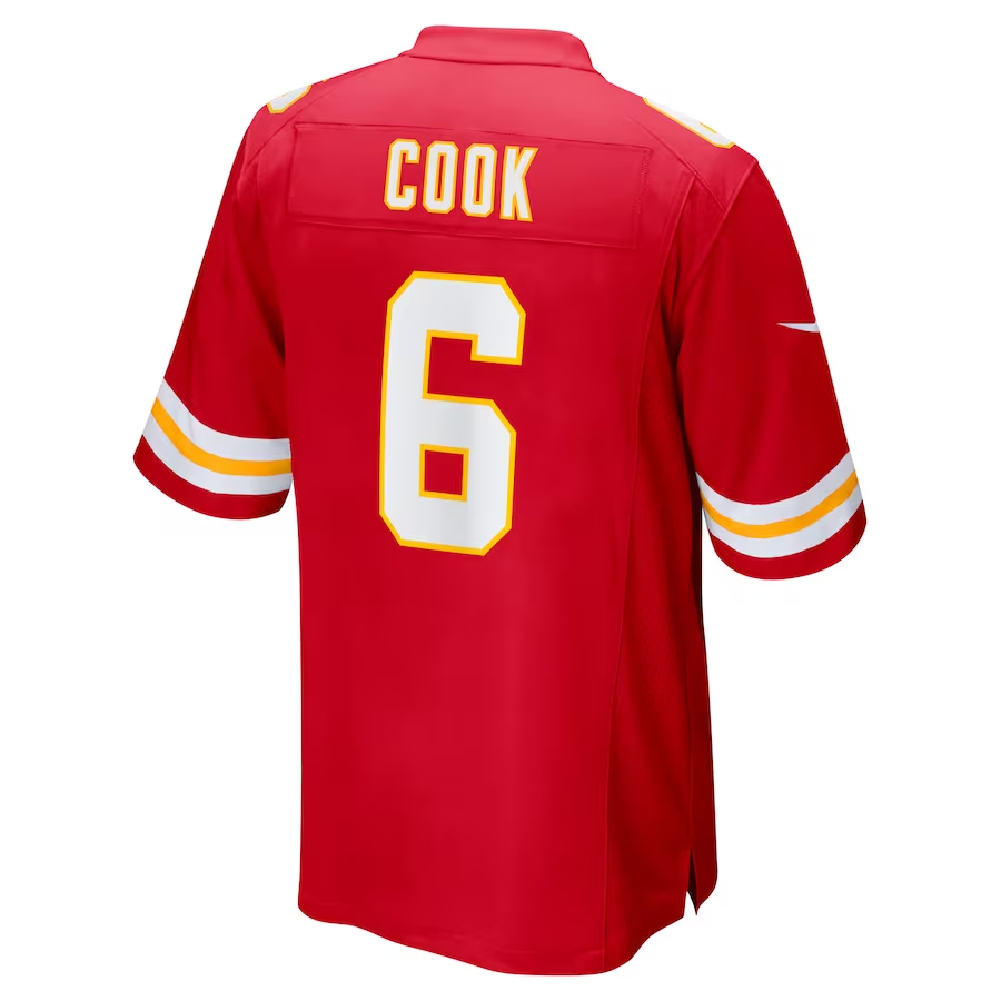 Nike Bryan Cook Kansas City Chiefs Red Game Player Jersey
