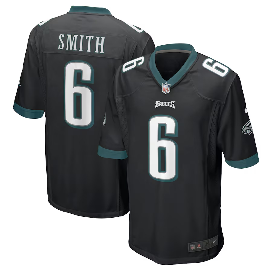 Nike DeVonta Smith Philadelphia Eagles Black Game Jersey
