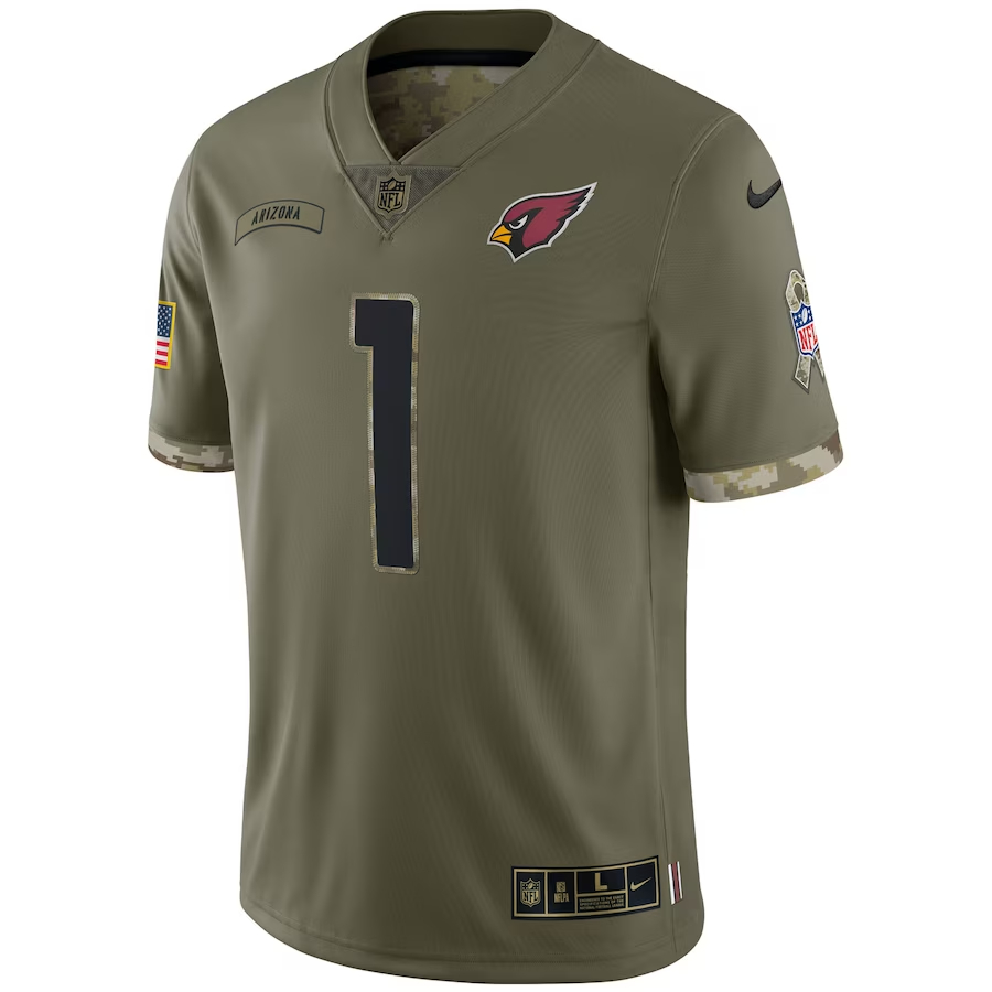 Nike Kyler Murray Arizona Cardinals Olive 2022 Salute To Service Limit