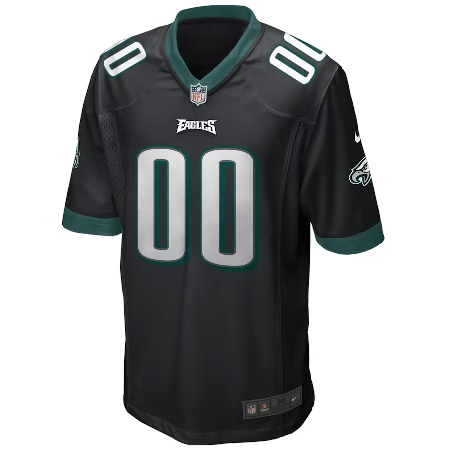 Nike Philadelphia Eagles Black Alternate Custom Game Jersey