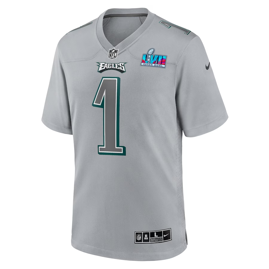 Nike Jalen Hurts Philadelphia Eagles Gray Super Bow