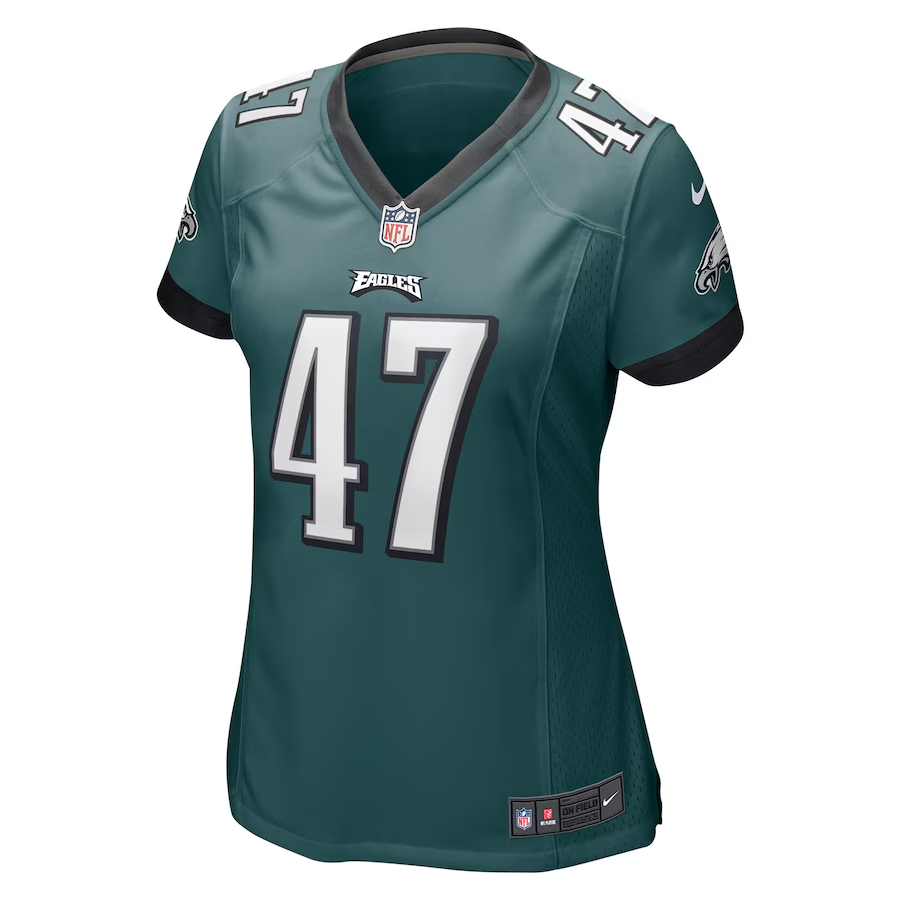Nike Brandon Smith Philadelphia Eagles Women's Midnight Green Game Jersey