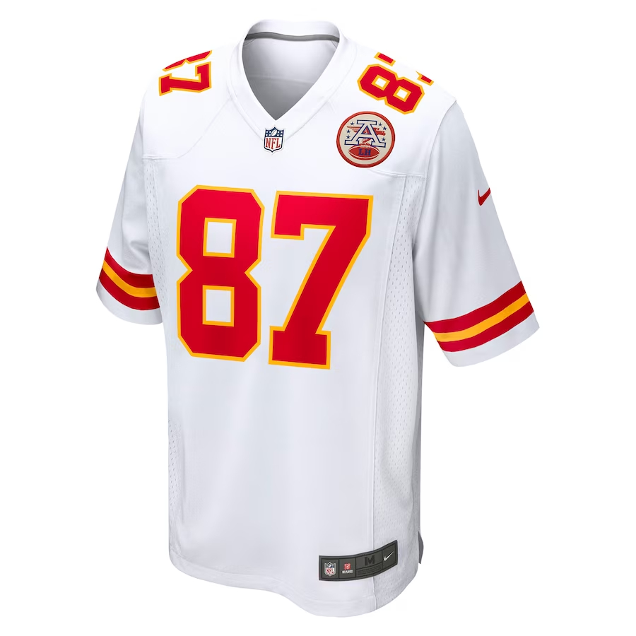 Nike Travis Kelce Kansas City Chiefs White Player Game Jersey