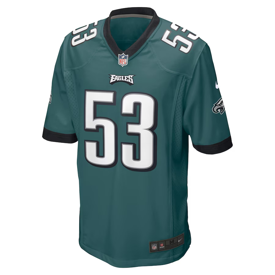 Nike Shaquille Leonard Philadelphia Eagles Midnight Green Game Jersey