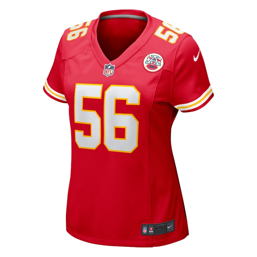Nike George Karlaftis Kansas City Chiefs Women's Red Game Player Jersey