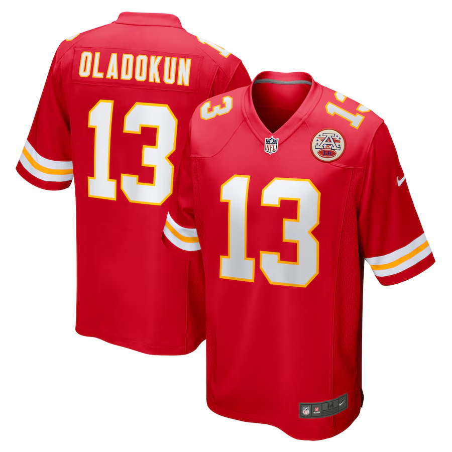 Nike Chris Oladokun Kansas City Chiefs Red Game Jersey