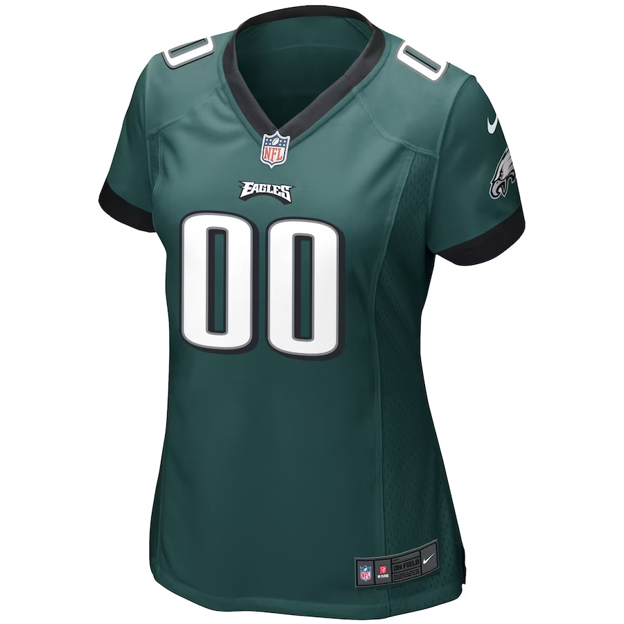 Nike Philadelphia Eagles Women's Midnight Green Custom Game Jersey