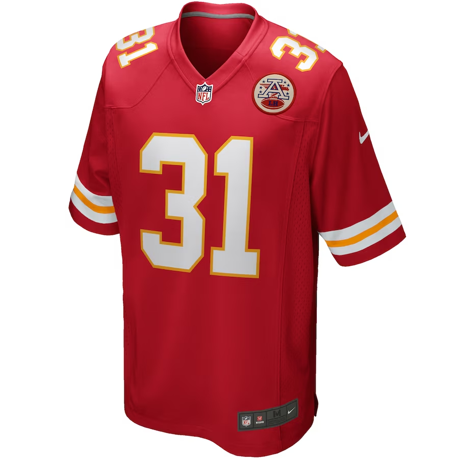 Nike Priest Holmes Kansas City Chiefs Red Game Retired Player Jersey