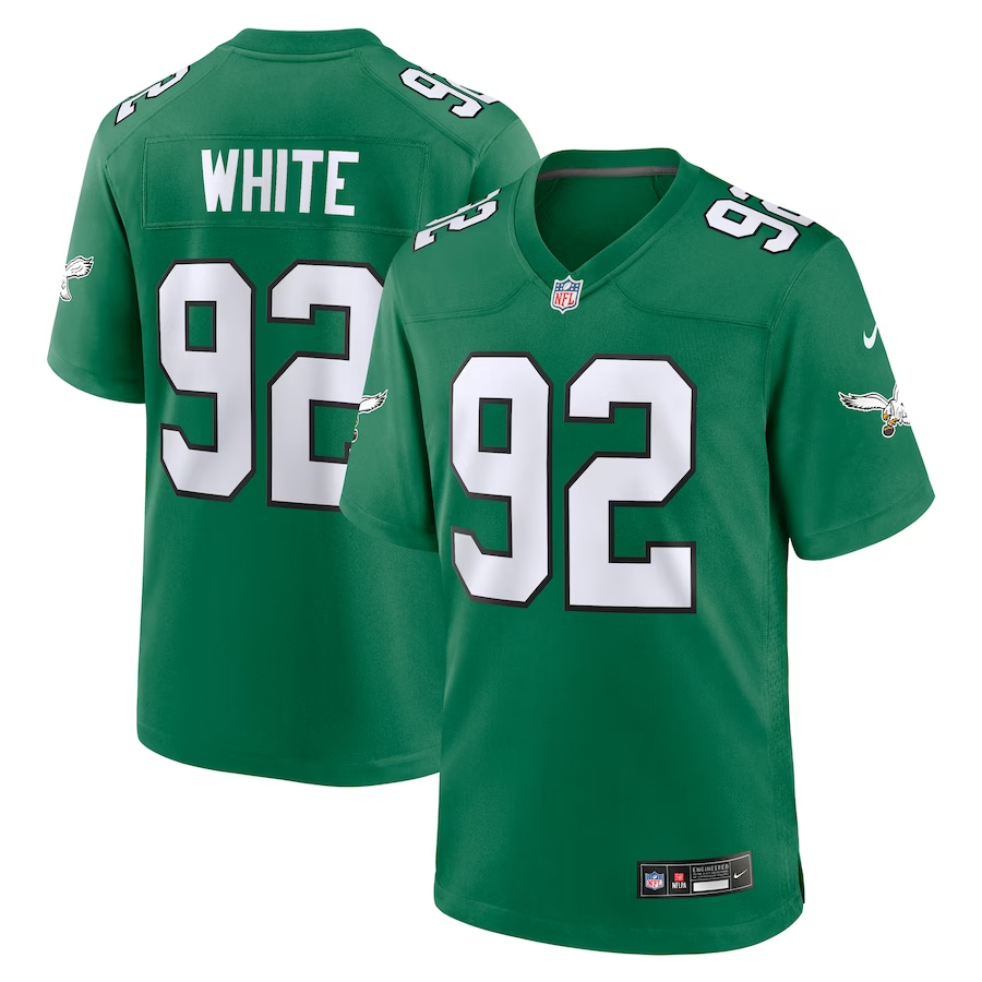 Nike Reggie White Philadelphia Eagles Kelly Green Alternate Game Jersey