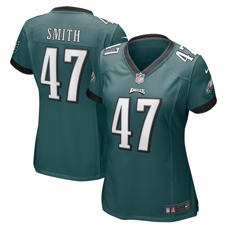 Nike Brandon Smith Philadelphia Eagles Women's Midnight Green Game Jersey