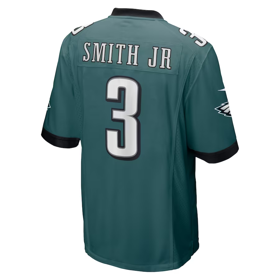 Nike Nolan Smith Philadelphia Eagles Midnight Green 2023 NFL Draft First Round Pick Game Jersey