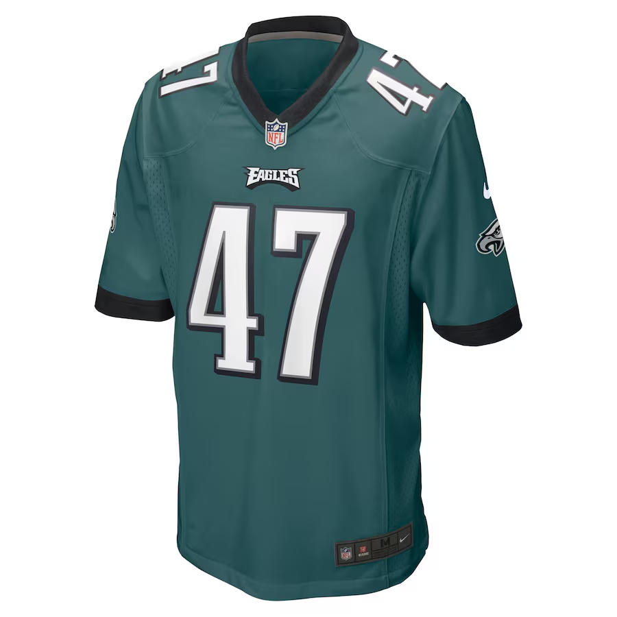 Nike Brandon Smith Philadelphia Eagles Midnight Green Game Jersey