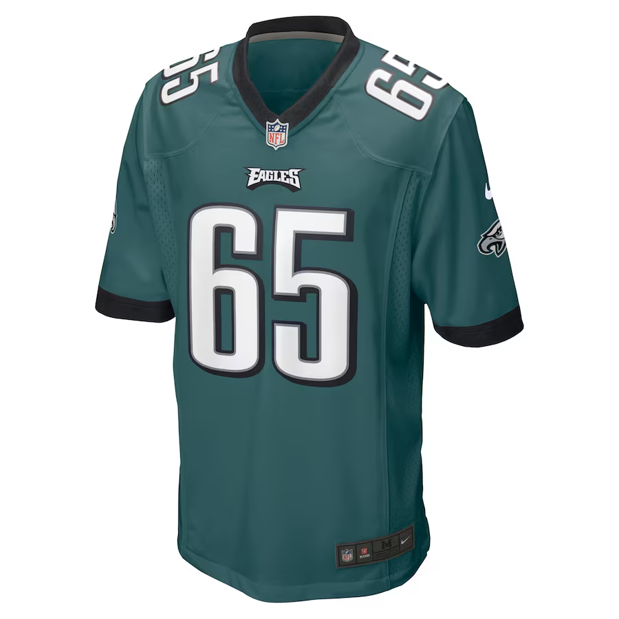 Nike Lane Johnson Philadelphia Eagles Midnight Green Game Jersey