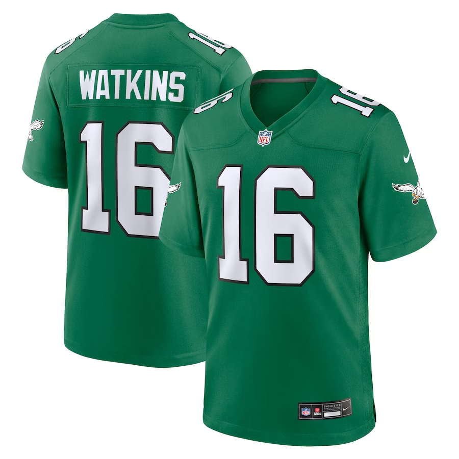 Nike Quez Watkins Philadelphia Eagles Kelly Green Alternate Game Jersey