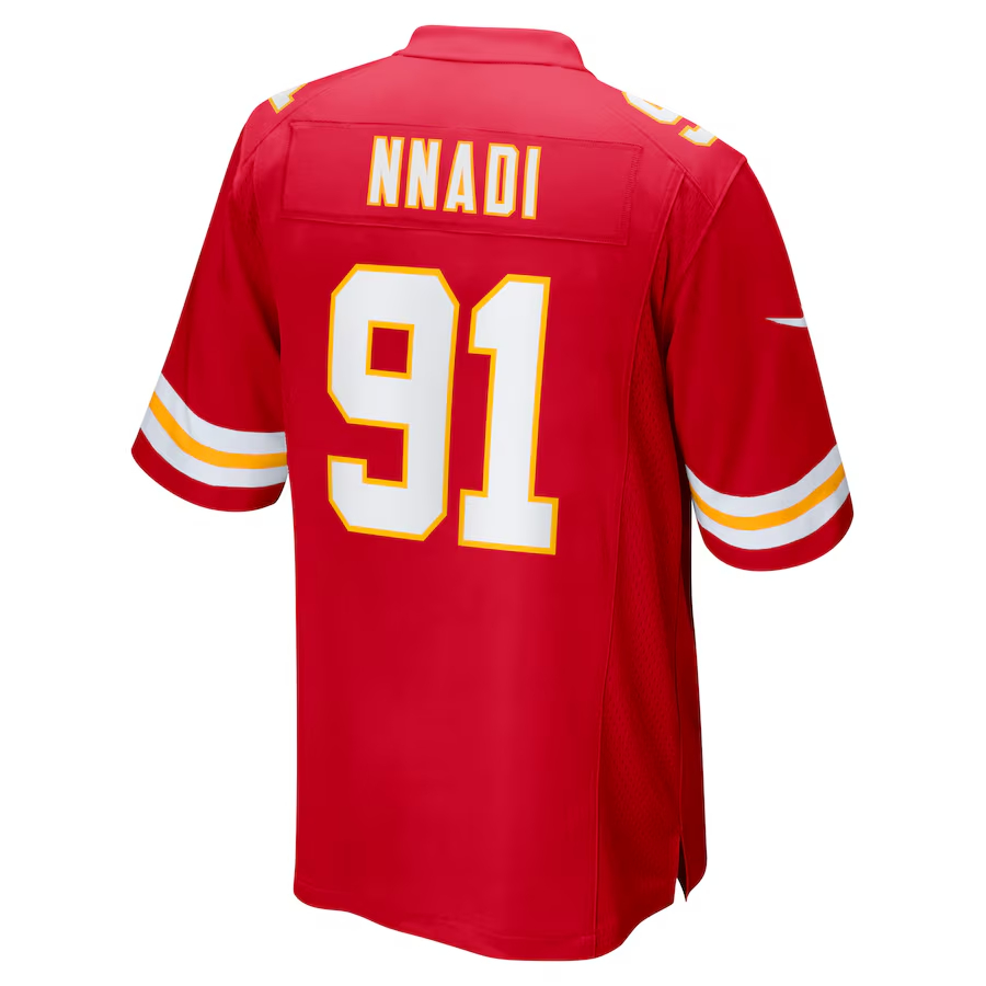 Nike Derrick Nnadi Kansas City Chiefs Red Game Jersey