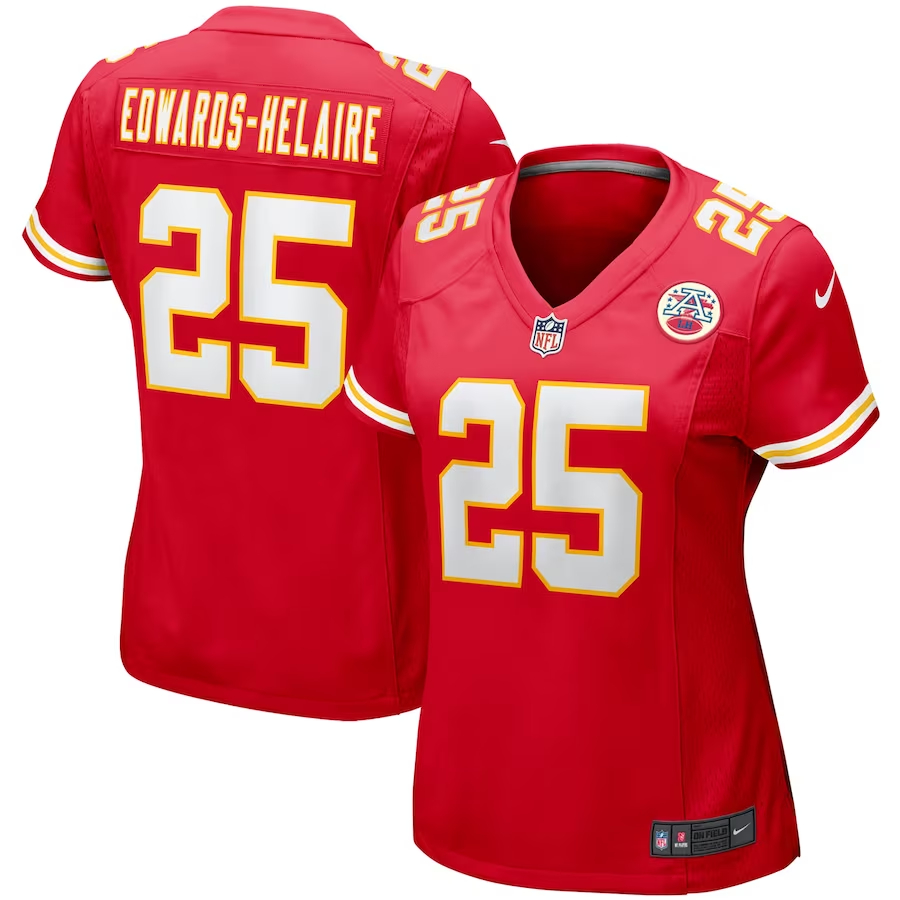 Nike Clyde Edwards-Helaire Kansas City Chiefs Women's Red Player Jersey