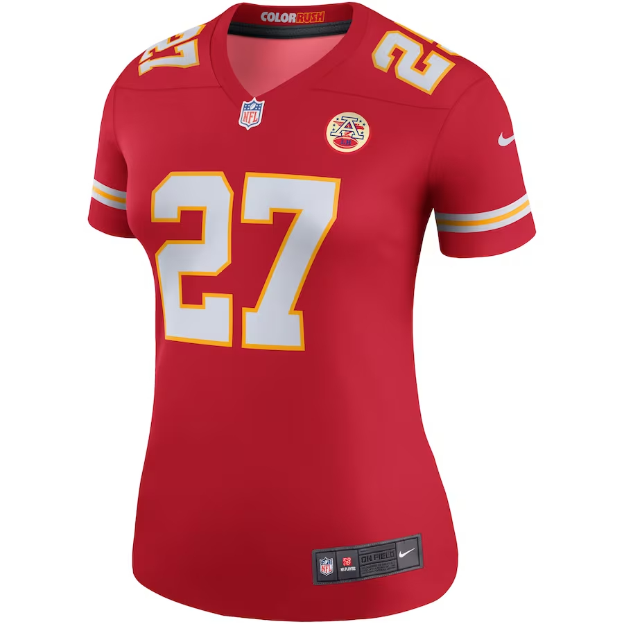 Nike Kareem Hunt Kansas City Chiefs Women's Red Color Rush Legend Player Jersey