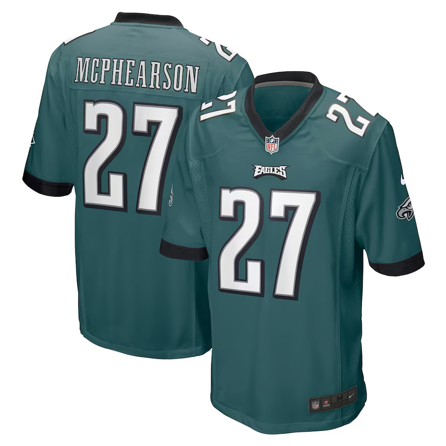 Nike Zech McPhearson Philadelphia Eagles Midnight Green Game Jersey