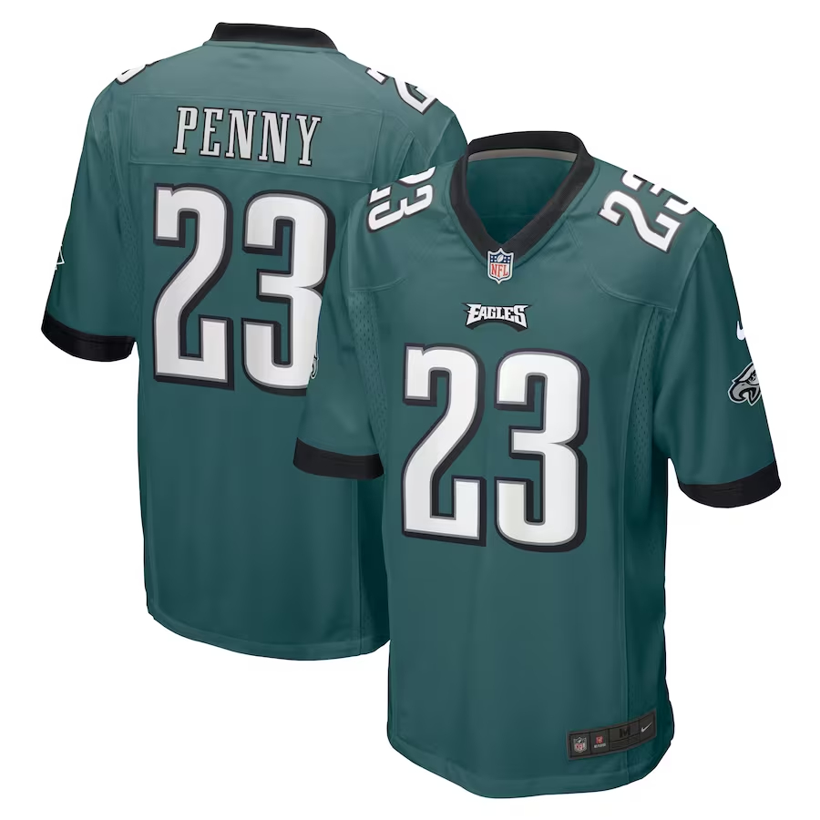 Nike Rashaad Penny Philadelphia Eagles Green Game Jersey