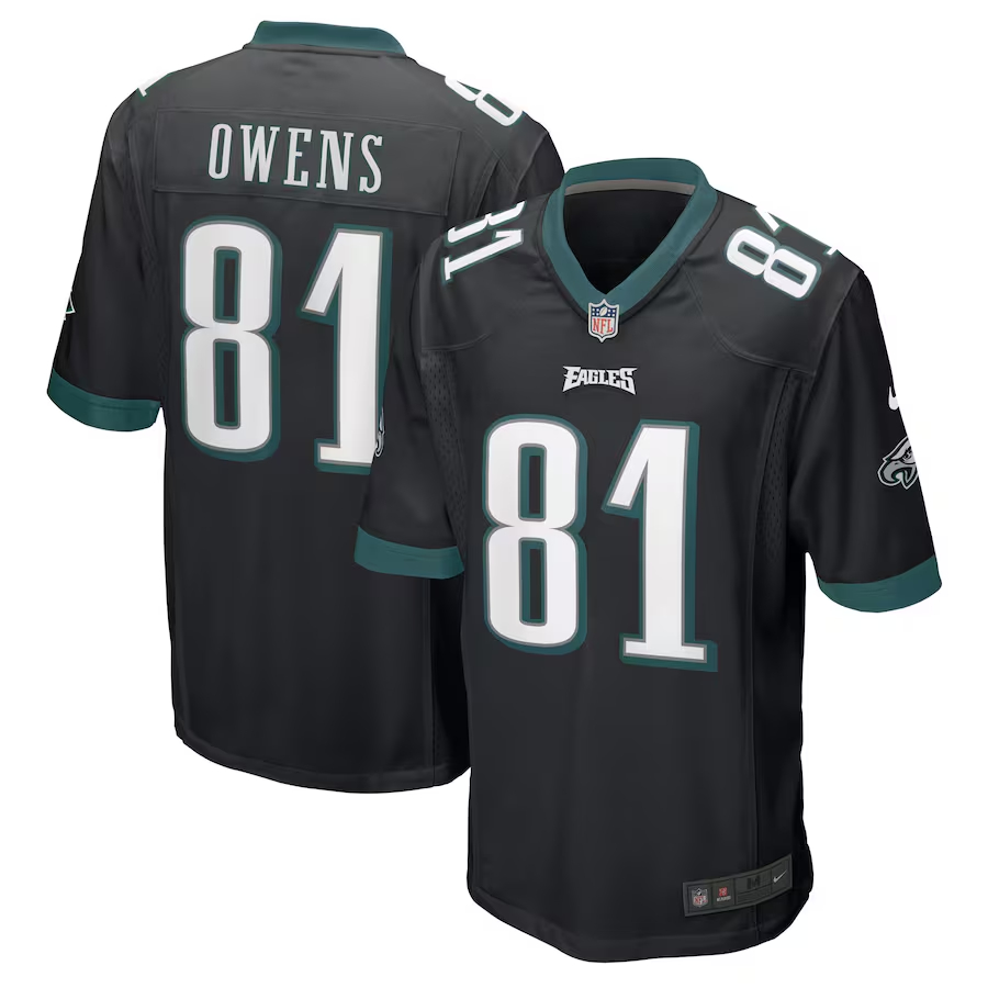 Nike Terrell Owens Philadelphia Eagles Black Retired Player Jersey