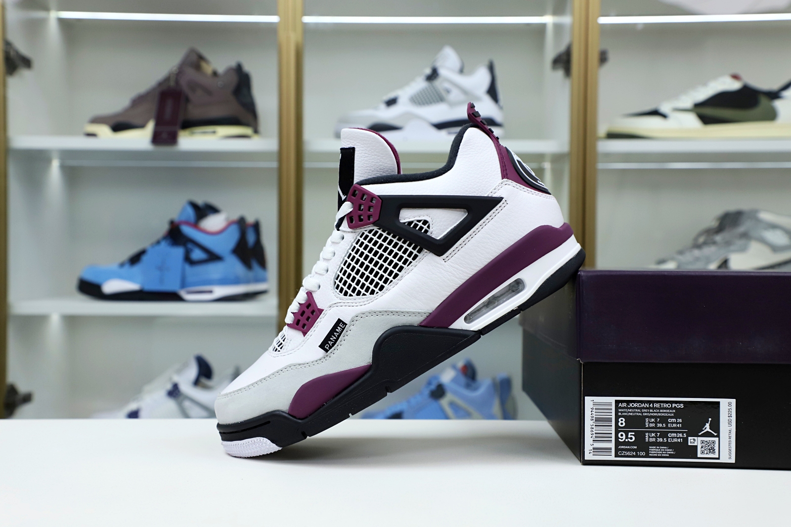 AIR JORDAN PARIS SAINT-GERMAIN X AIR JORDAN 4 RETRO 'BORDEAUX'