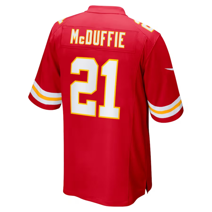 Nike Trent McDuffie Kansas City Chiefs Red Player Game Jersey