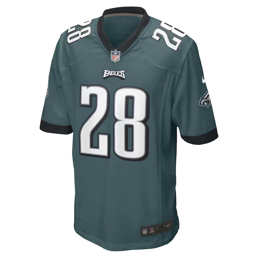 Nike Josh Jobe Philadelphia Eagles Midnight Green Game Player Jersey