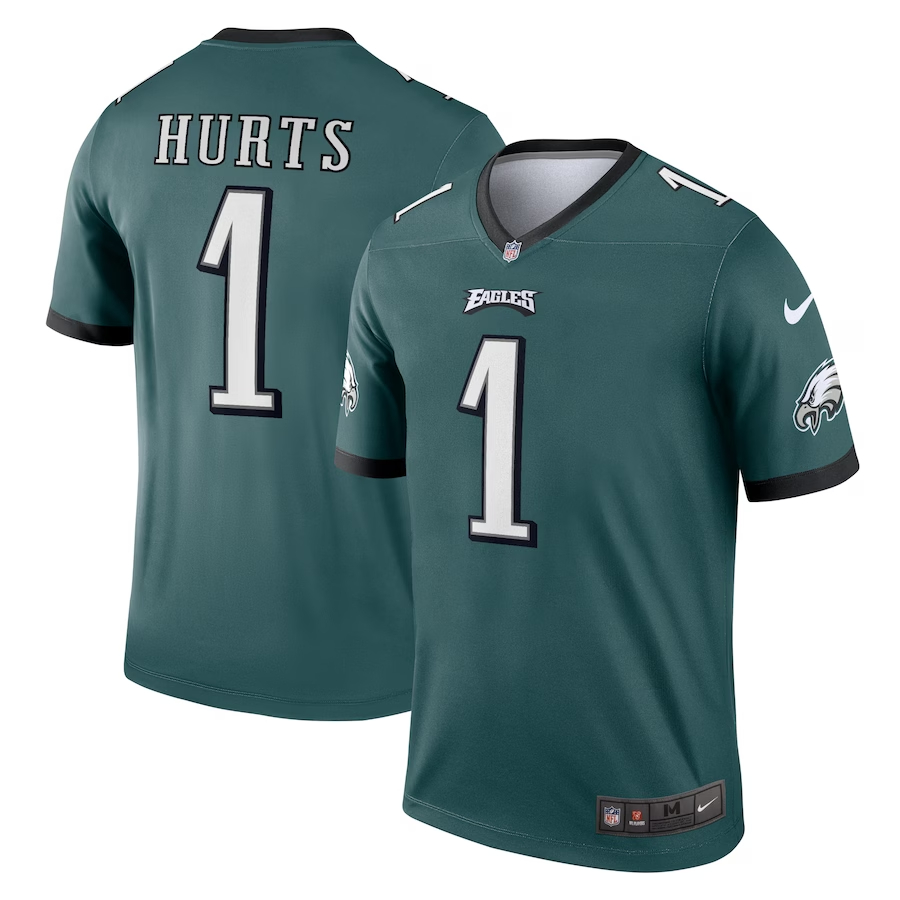 Nike Jalen Hurts Philadelphia Eagles Midnight Green Legend Jersey