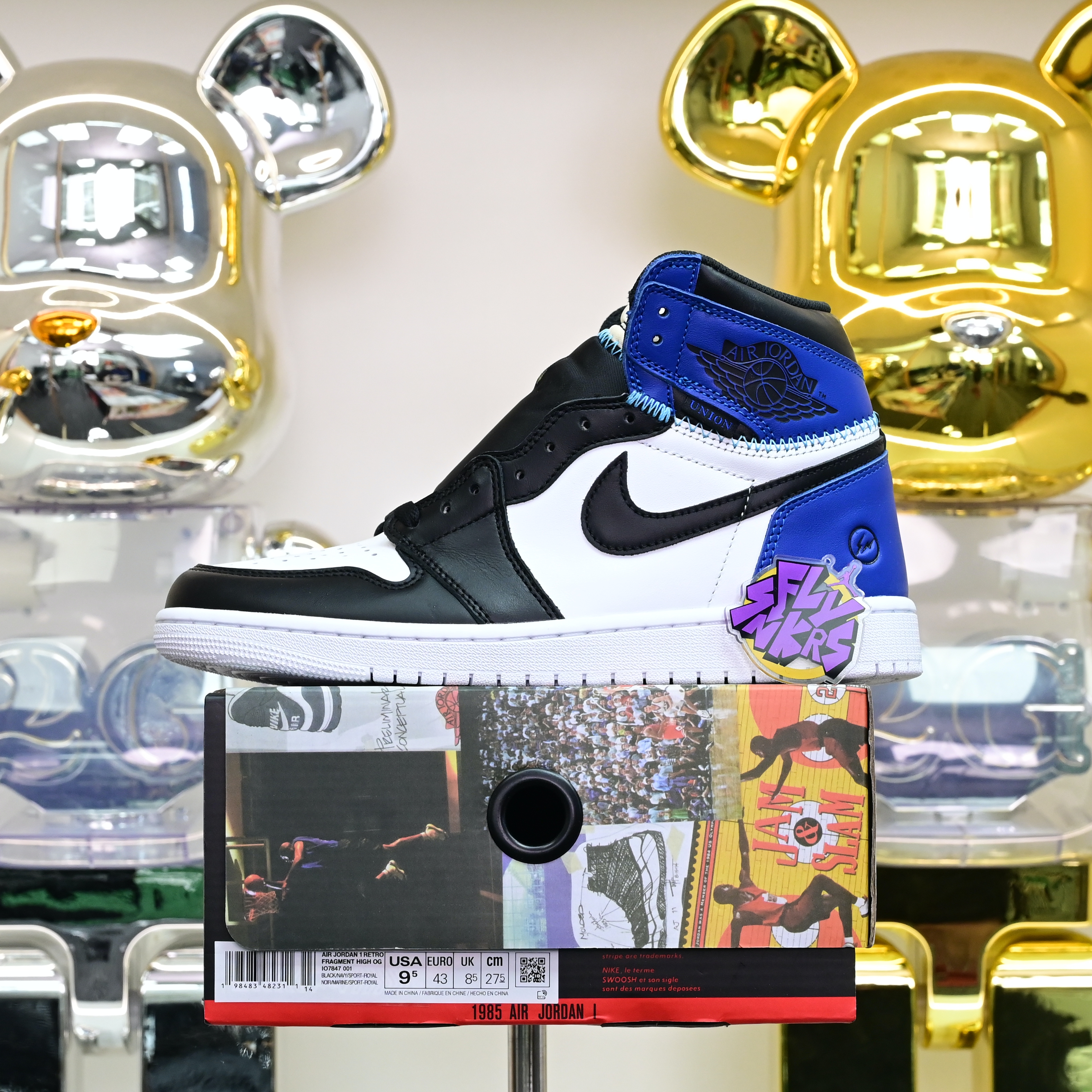 Air Jordan 1  UNDEFEATED x fragment design HIGH OG 107847-001